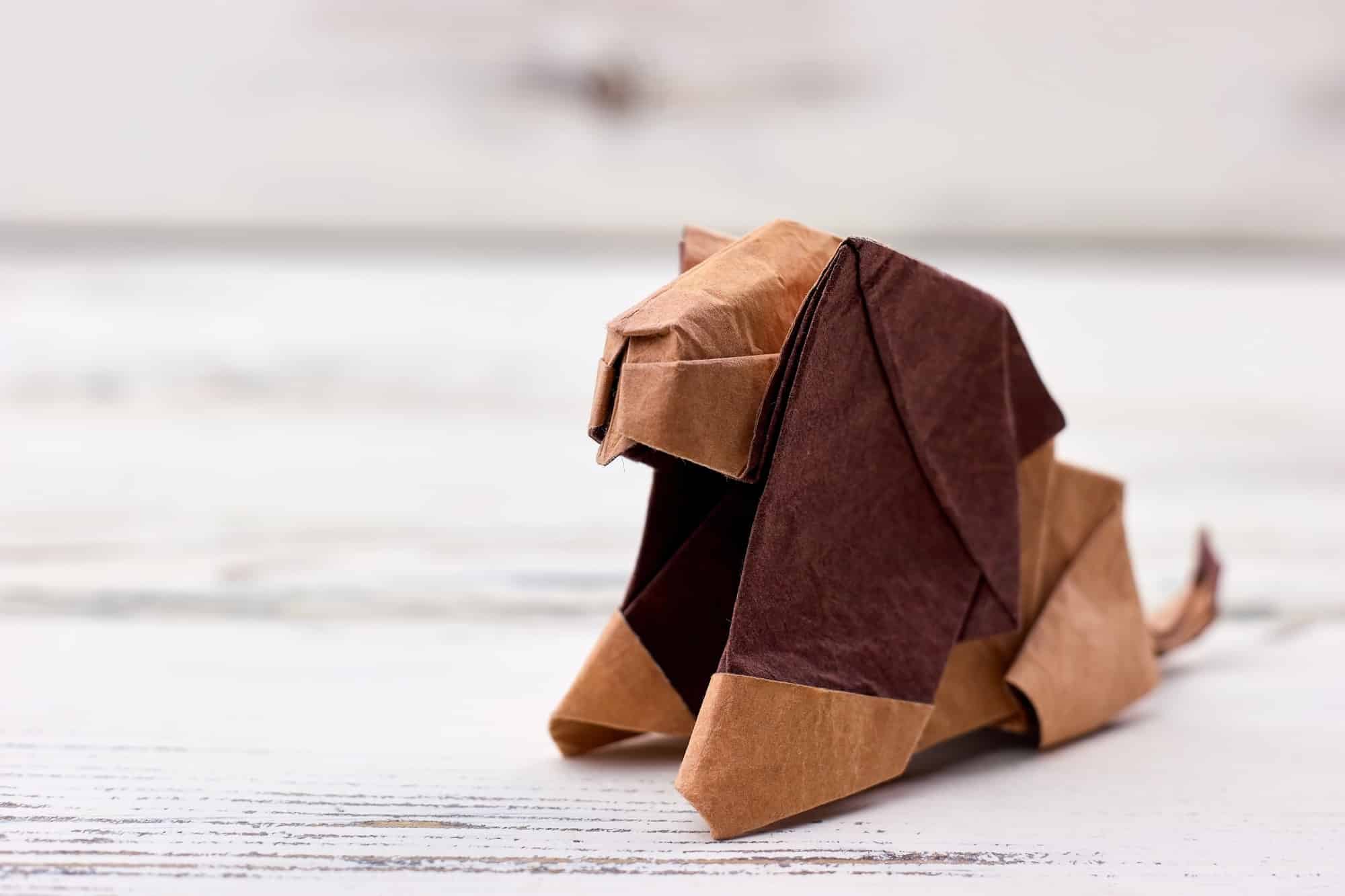Origami lion 3D model
